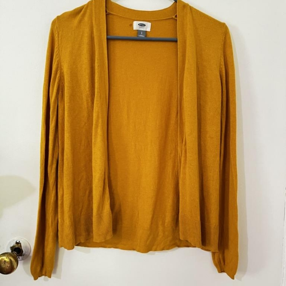 Old Navy yellow cardigan... Size=Small